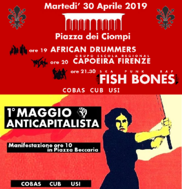 PRIMO MAGGIO ANTICAPITALISTA A FIRENZE